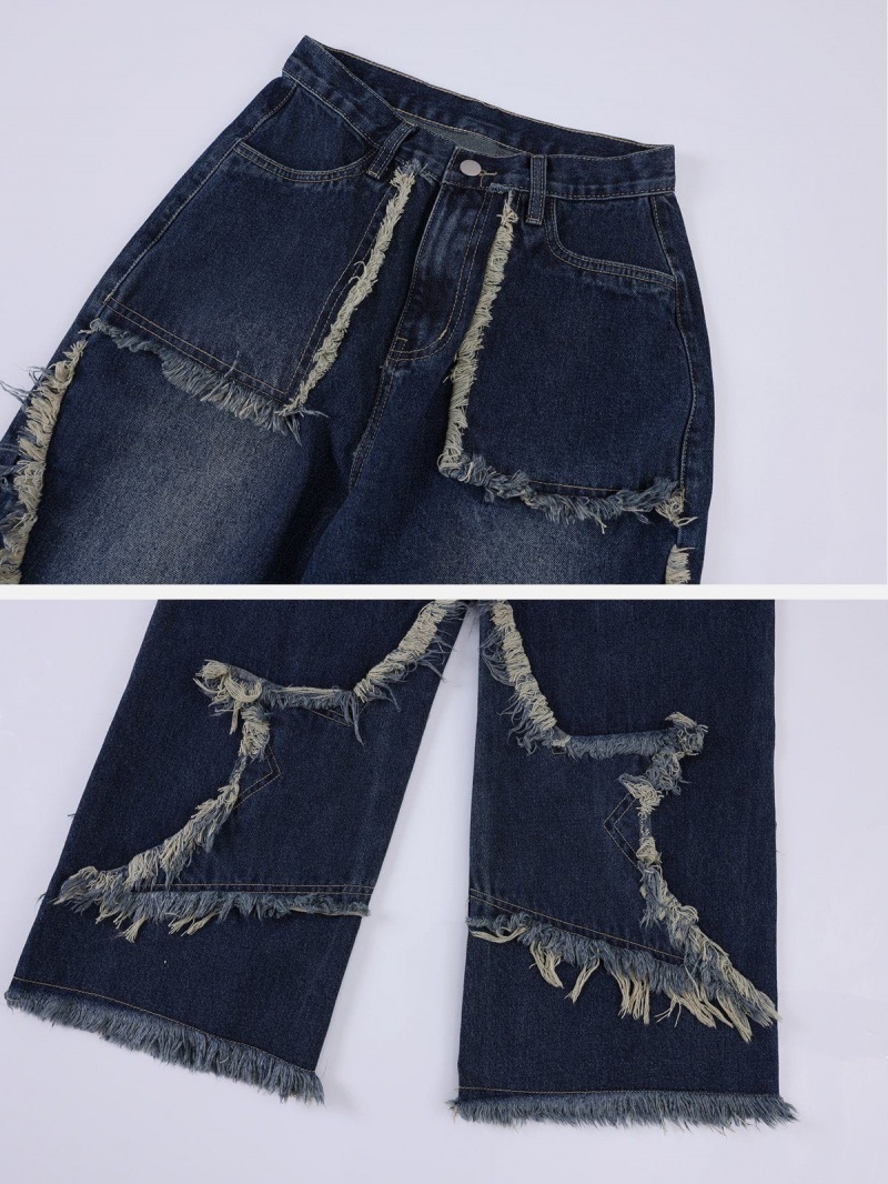 Bleu  Jean Aelfric Eden Fringe Star - JZQ-5757075